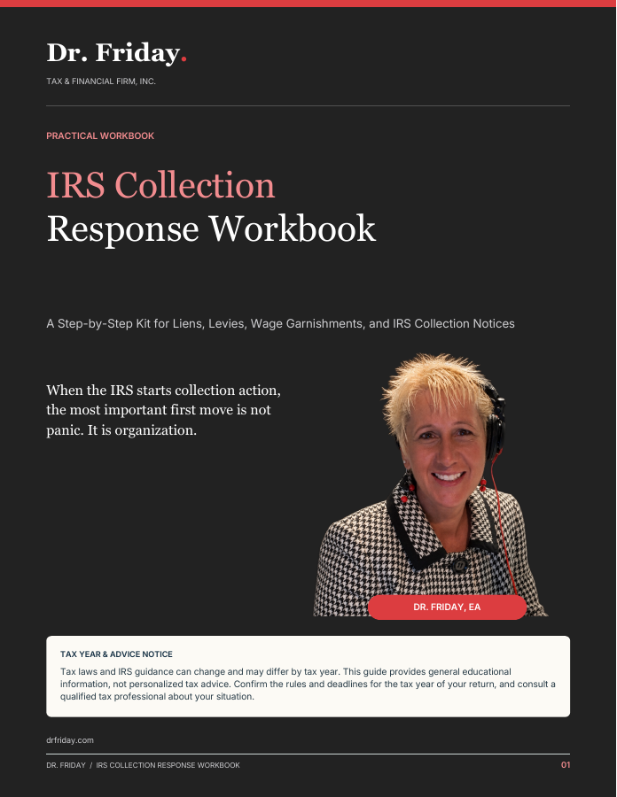 IRS Collection Response Workbook cover
