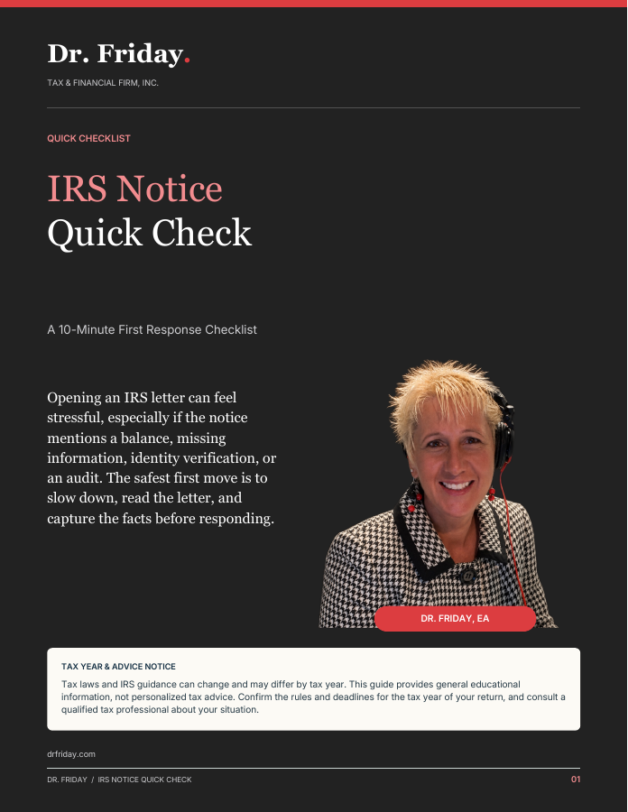 IRS Notice Quick Check cover
